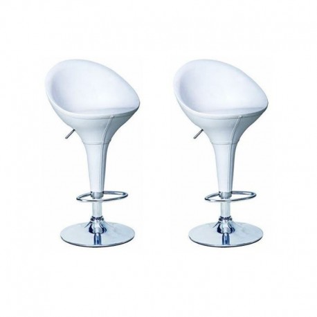 sgabello OSLO (XH105-1), coppia di sgabelli design, stool. bianchi