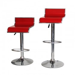 sgabello LISBONA (XH230-1), coppia di sgabelli design, stool. rosso