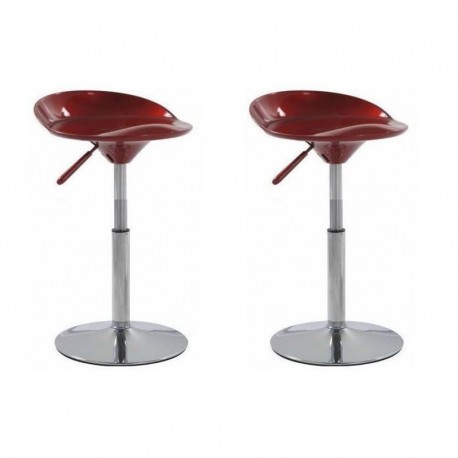 SGABELLO SEATTLE, (XH-194-1)coppia sgabelli,design,stool rosso