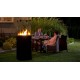 Gas -Camino PATIO MINI steel - senza Telecomando -