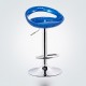 DUGEZ SGABELLO GINEVRA XH123 , COPPIA DI SGABELLI DESIGN, STOOL BLUE